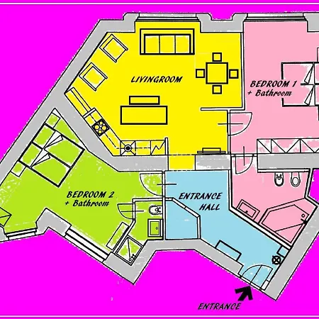 Apartment Downtown Luxury - Centre