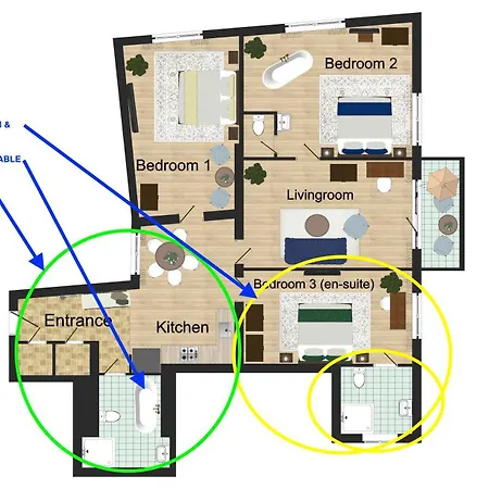Victoria Design - Premium Ohrada Quarto em Acomodações Particulares *