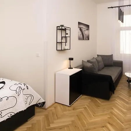 Apartament Black & White By Wenceslas Square And Muzeum