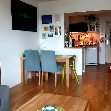 아파트 Sunny Family In Zizkov 프라하