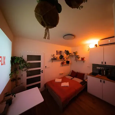 Maly Utulny Byt S Balkonem A Projektorem Apartmán Praha