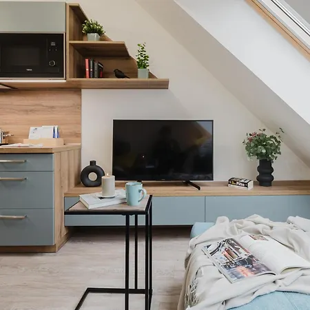 Apartment Days - Attic 1bdr - Workspace - Garage - Smichov Prague