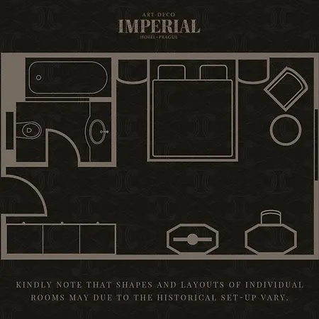 Art Deco Imperial Hotell Prag