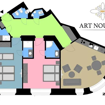 Apartment Art-nouveau