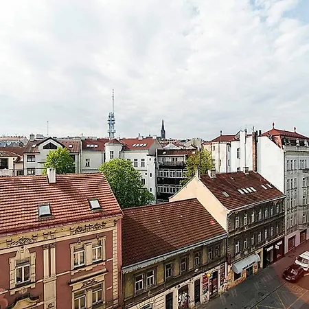 Great Terrace In Big, Flat Apartment Prague