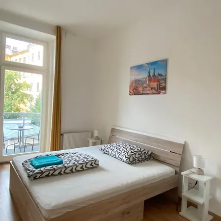 Designed Next To Vaclav Square With Terrace And Private Garage Apartment *