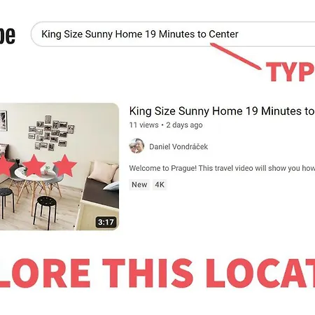 King Size Sunny 19 Minutes To Center Appartamento Praga