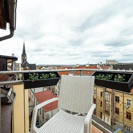 Big 4-bedroom Flat, Terrace With Great Vitkov View Apartment Prague