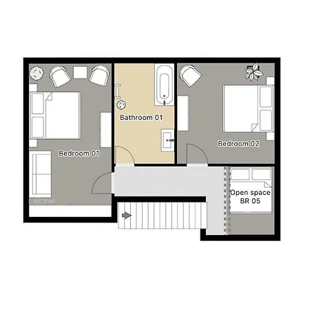 5br+2bath Old Town Loft Luxe Brickhouse, A/c Prague
