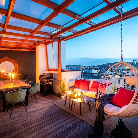 A/c Lux Rooftop 6br+3.5bath Wenceslas Square * Prague