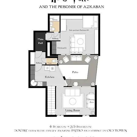 Apartment 4br & 2,5bath Harry Potter Old Town And Great Patio Prague