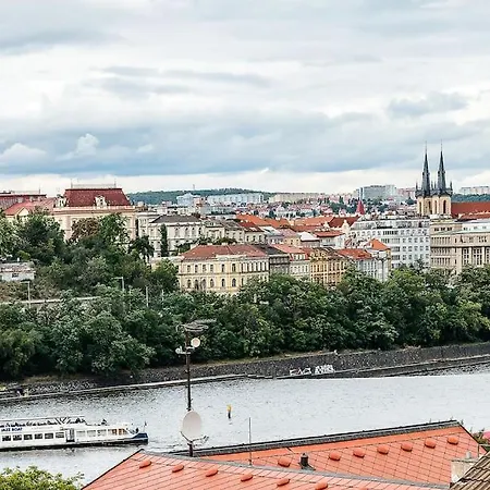Floor Industrial With A River View Apartment Prague