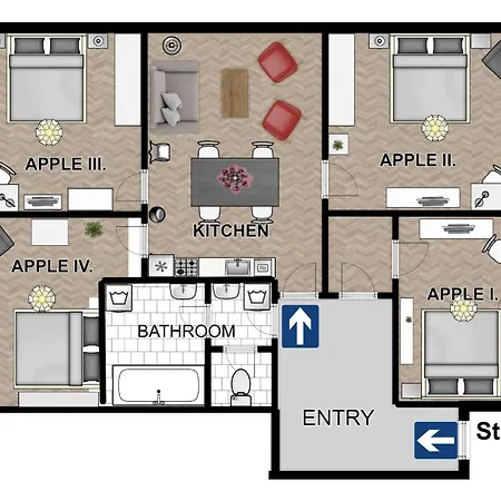 Appartement New Town - Apple Praag