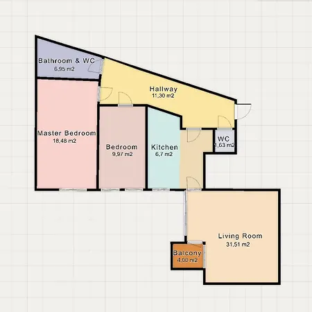 Light & Wood Design - 89 M2 In Apartman