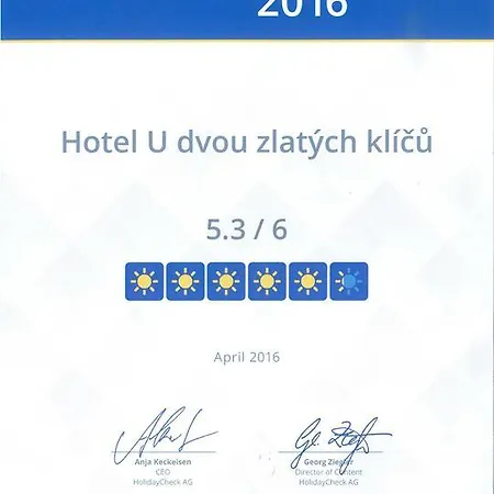 Hotel U Dvou Zlatých Klíčů