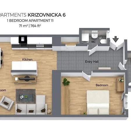 아파트 Krizovnicka *