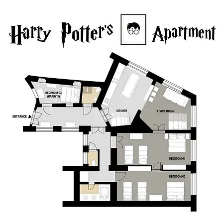 Amazing Harry Potter's Apt. At Old Town *