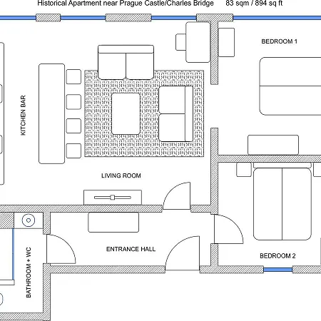 Apartment Historical Between Castle And Charles Bridge *