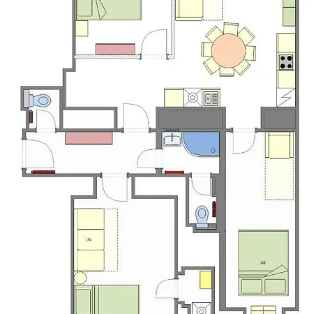 3bdr Ruterra With Table Football Apartment Prague