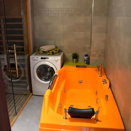 Apartment New Rooftop With Private Wellness, Sauna & Whirlpool Bath *