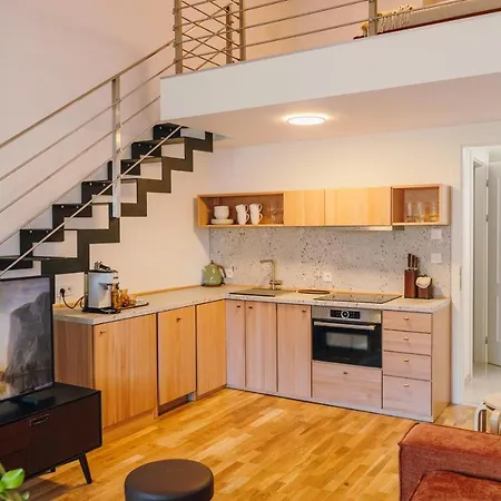 Apartment Modern Mezzanine At Jecna St *