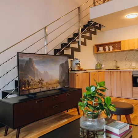 Apartment Modern Mezzanine At Jecna St Prague