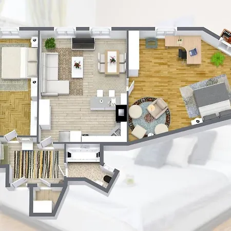 Luxury 3kk W/2kingbeds 65”tv,next Wenceslas Sq Apartment