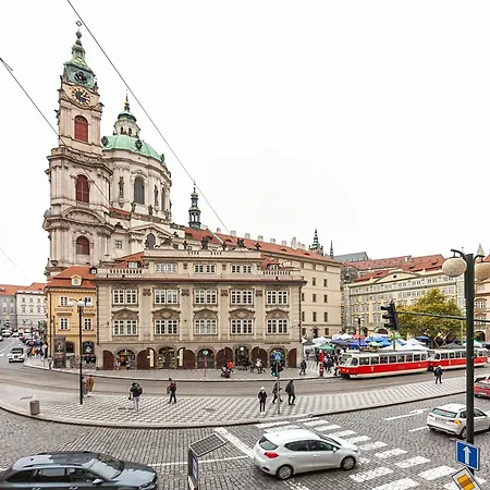Royal Apartment By Charles Bridge View Of Saint Nicholas Church *