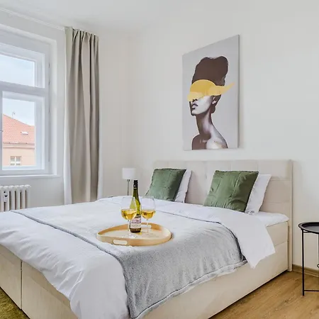 With 3 Bedroom For Family Apartment Prague