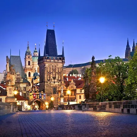 Royal Apartment By Charles Bridge View Of Saint Nicholas Church