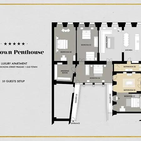 Apartment Celebrities Apt. Old Town Square