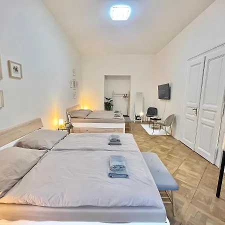 Spacious 2bdr With Free Parking In Wenceslas Square דירה פראג