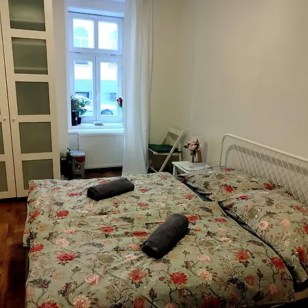 With Double Bed In Zizkov - Shared Bathroom Homestay Prague