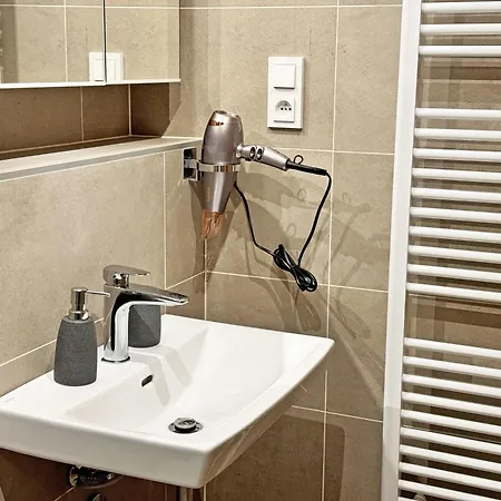 New Studio, King Bed, Free Parking, Terrace Apartment Prague